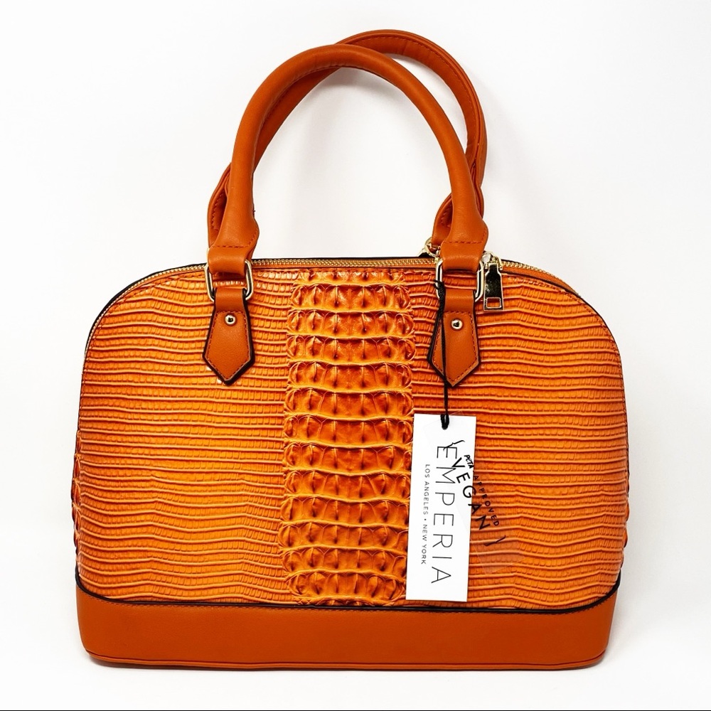 NWT Vegan crocodile crossbody bag with handles
